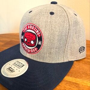 Funko Marvel Pop Colab Spiderman Hat - Gray and Navy